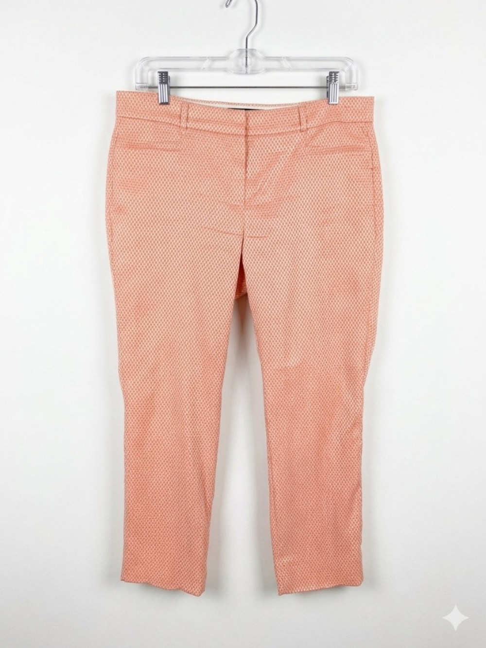 Banana Republic Sloan Crop Pants 6P Peach Woven Petite